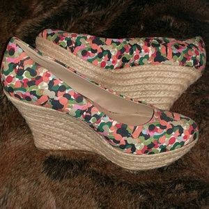 Anna Polka Dot Wedges